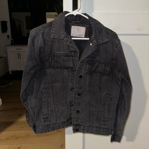 Like New Cotton On Charcoal Denim Jacket